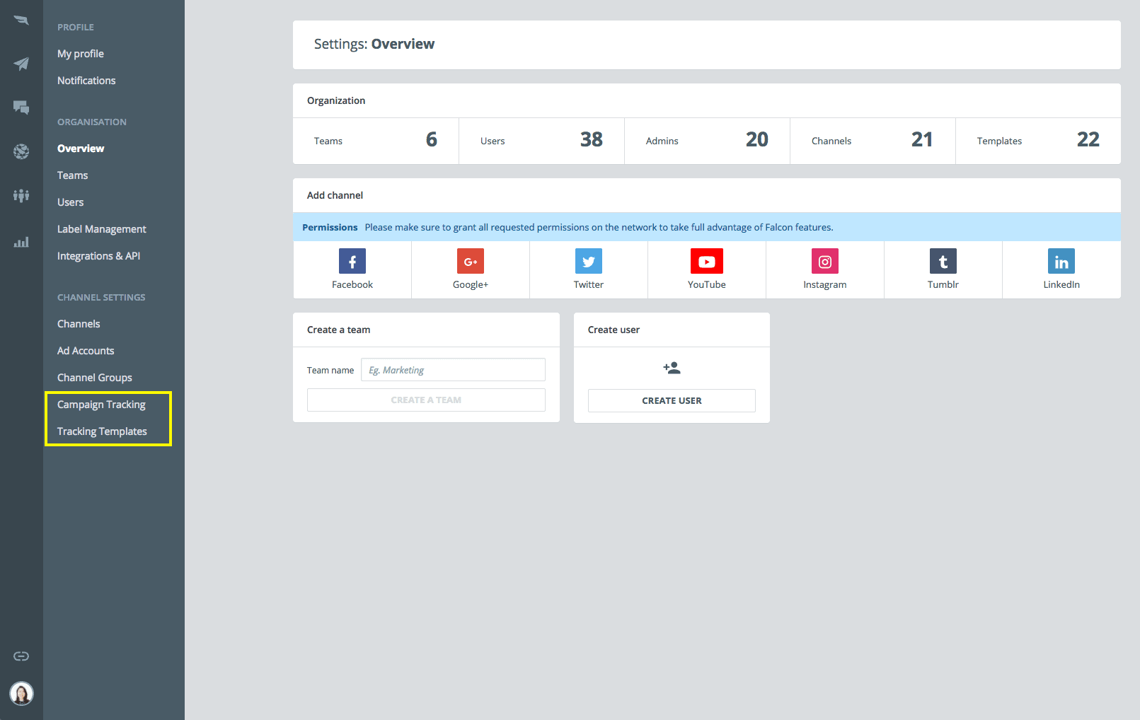 campaign tracking falcon io patient tracking template