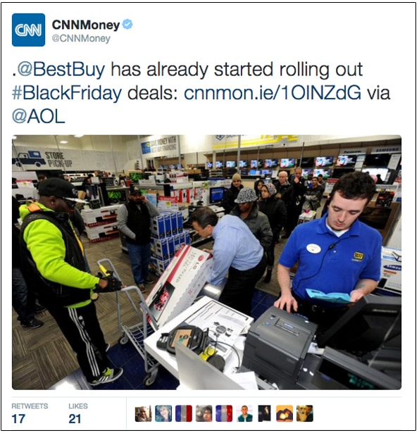 black friday social media