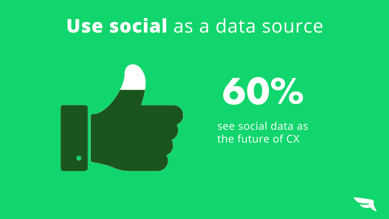 improve customer experience with the help of social data. 