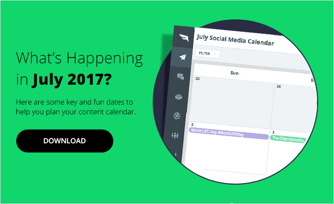 July Social Media Calendar