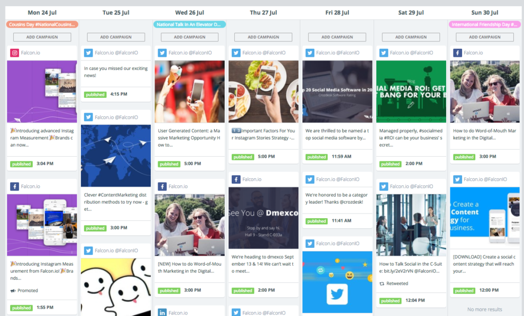 Social media campaign