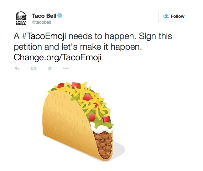 taco bell emoji marketing campaign