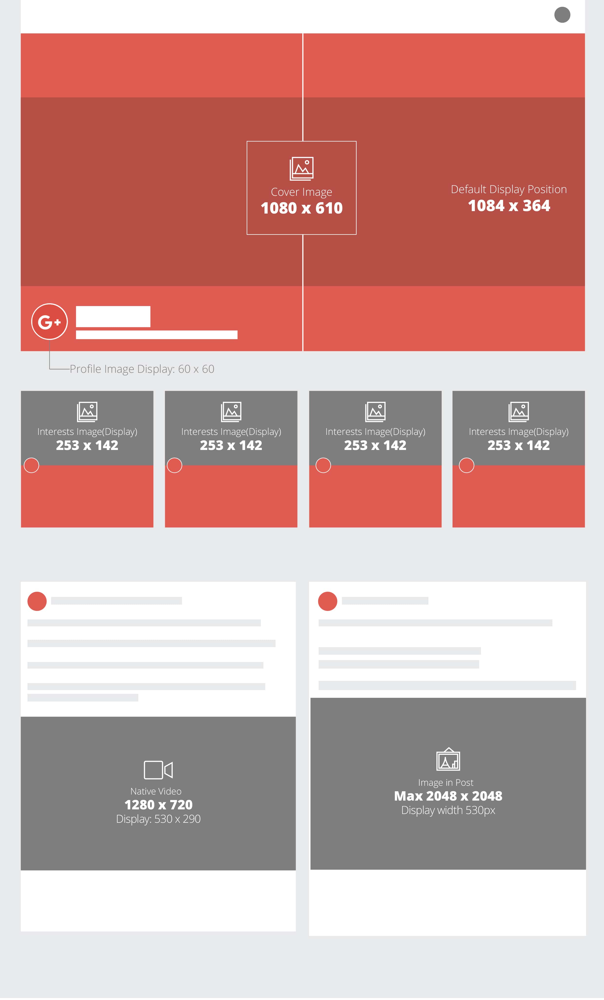 social media image size guide falcon io google profile image size