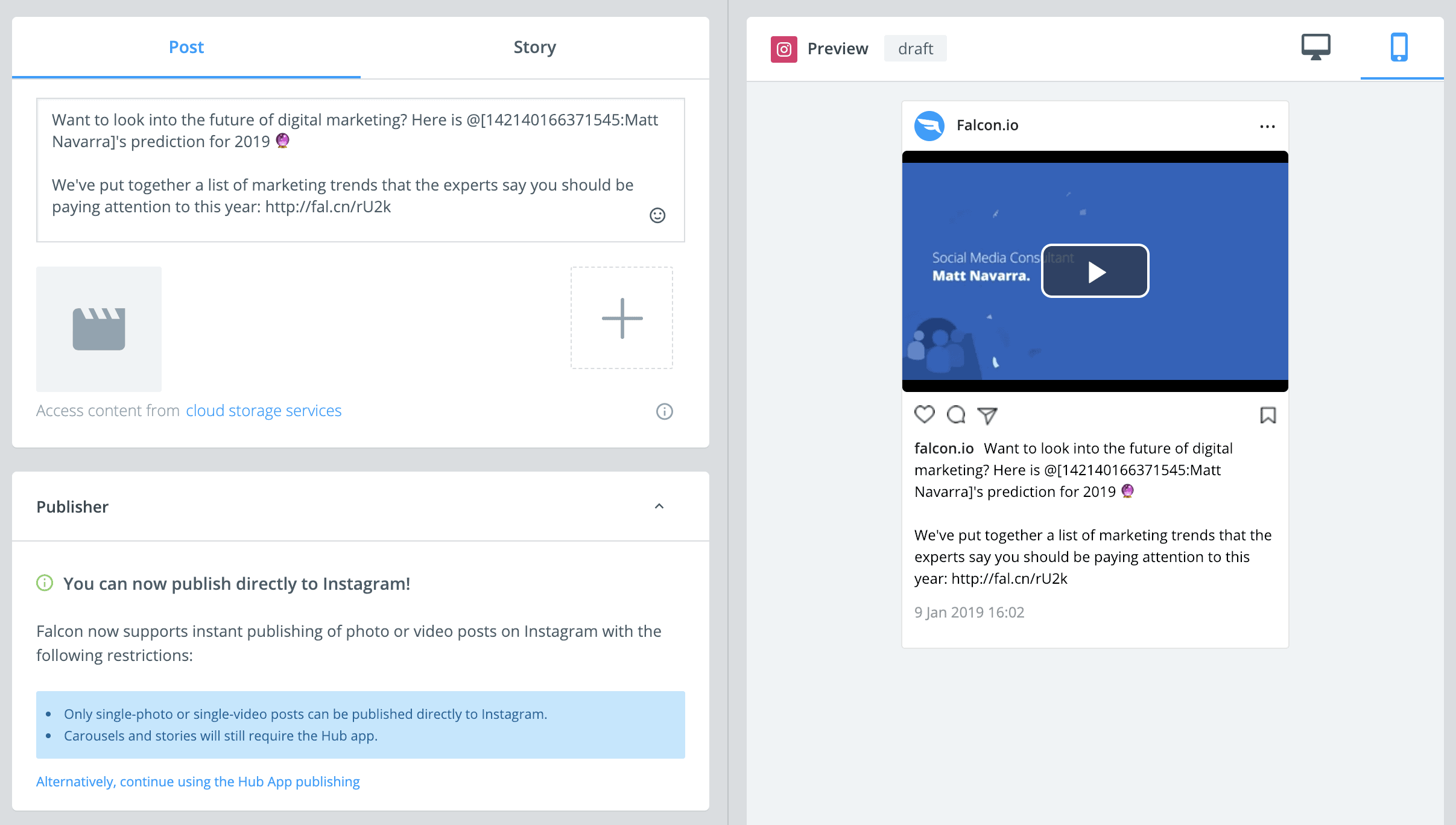 you may either post the content right away by clicking publish or plan it for a later date within the schedule drop down - app to see who is not following you on instagram