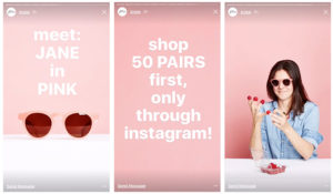 jcrew Instagram Stories campaign example Flash Sale