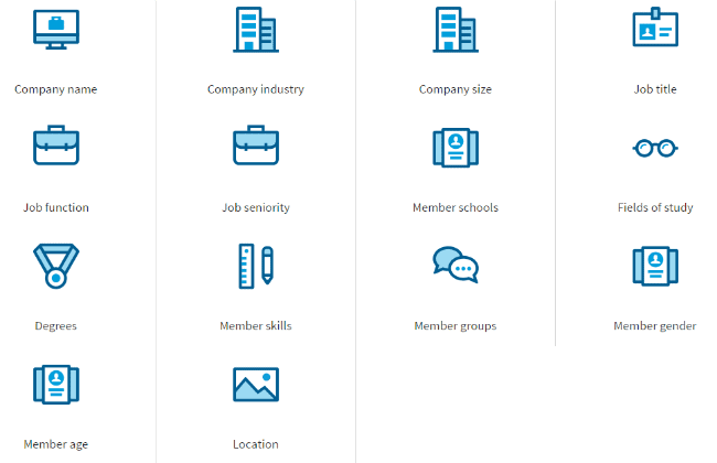linkedin account targeting b2b marketing