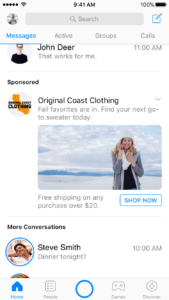 facebook messenger ad examples