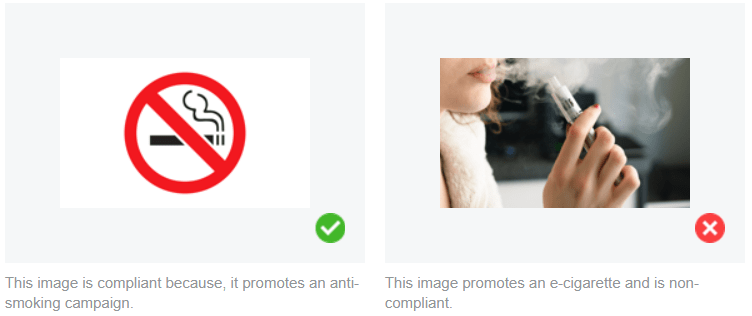 facebook ad policy tobacco not approved 2019