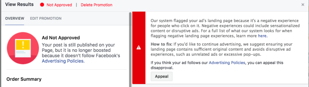 facebook ad guidelines 2018