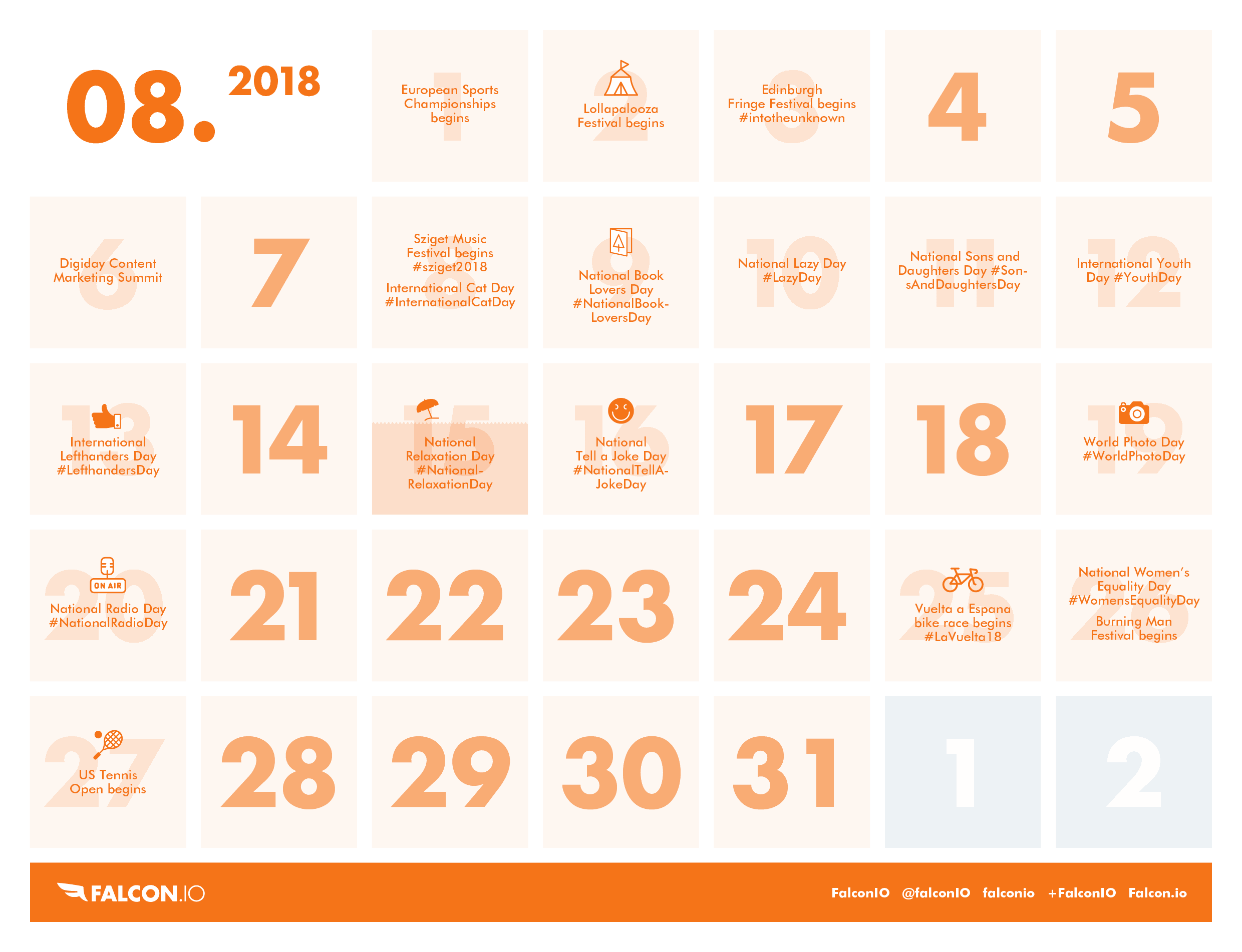 monthly social media calendar