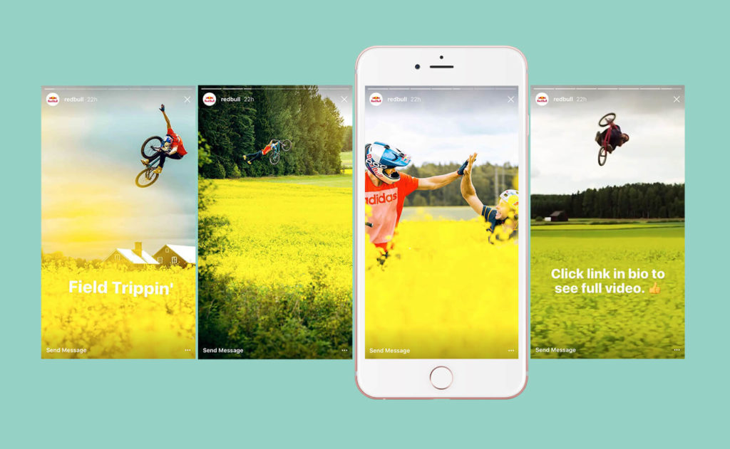 redbull instagram story example