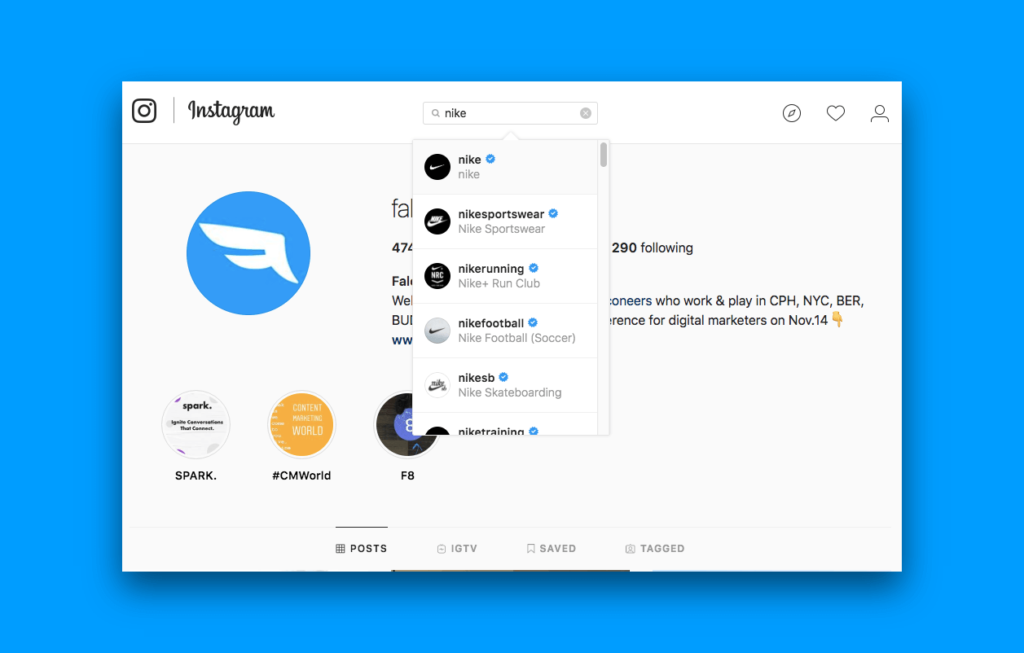 how to verify instagram account with blue check