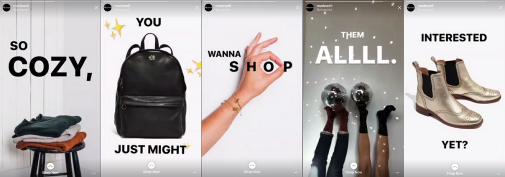 instagram stories ad example