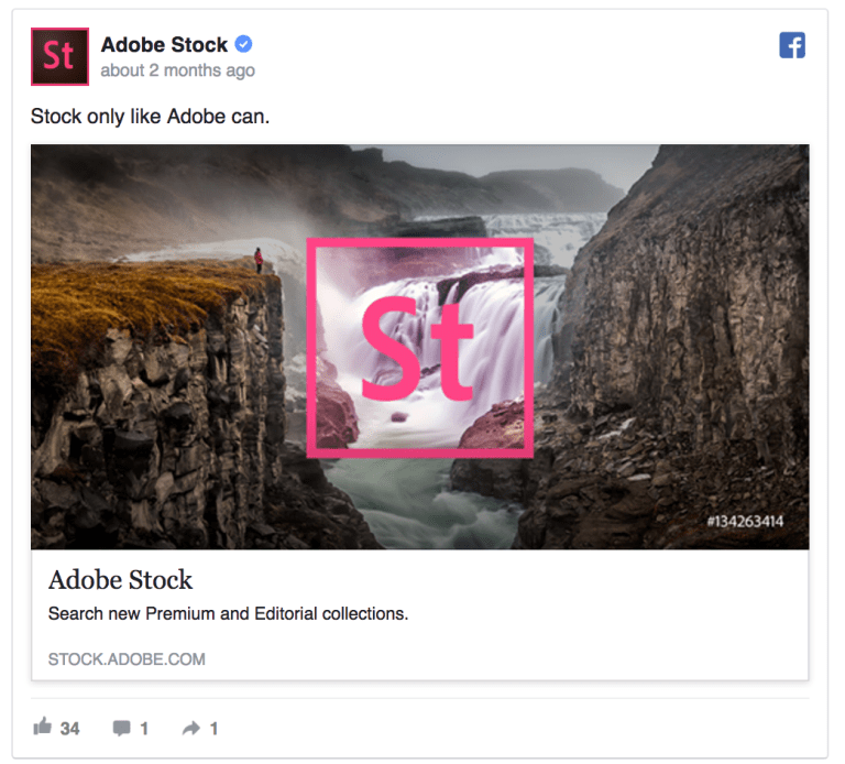 adobe stock facebook photo ad
