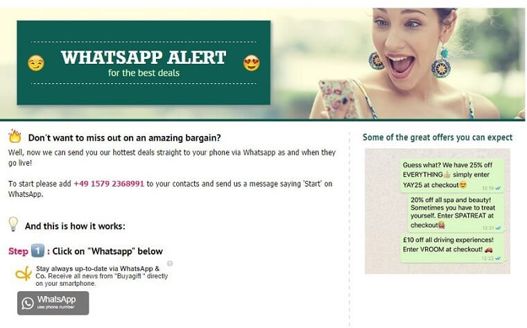 Buyagift whatsapp marketing campaign examples