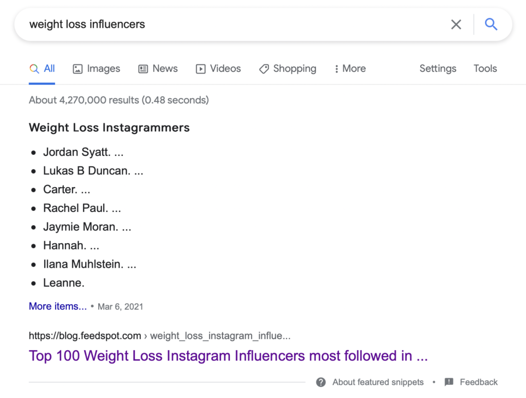 How to search for influencers
